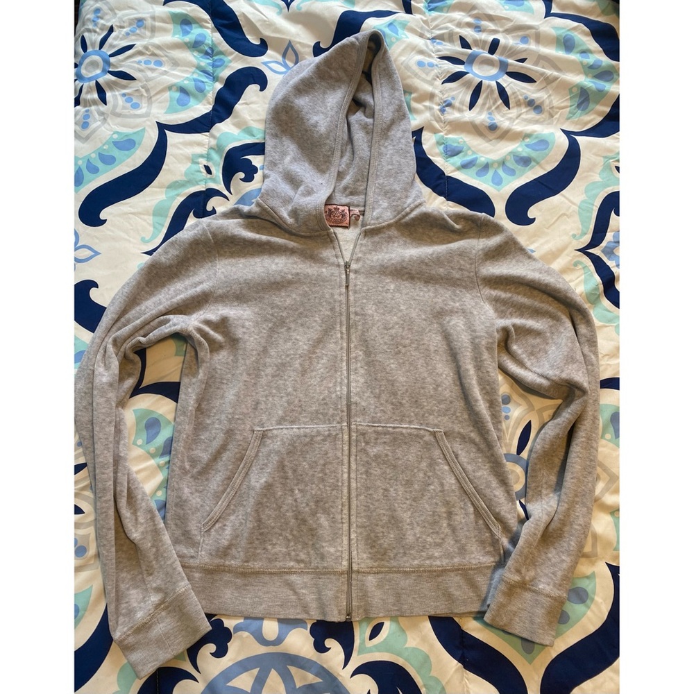 Juicy couture velour zip up jacket